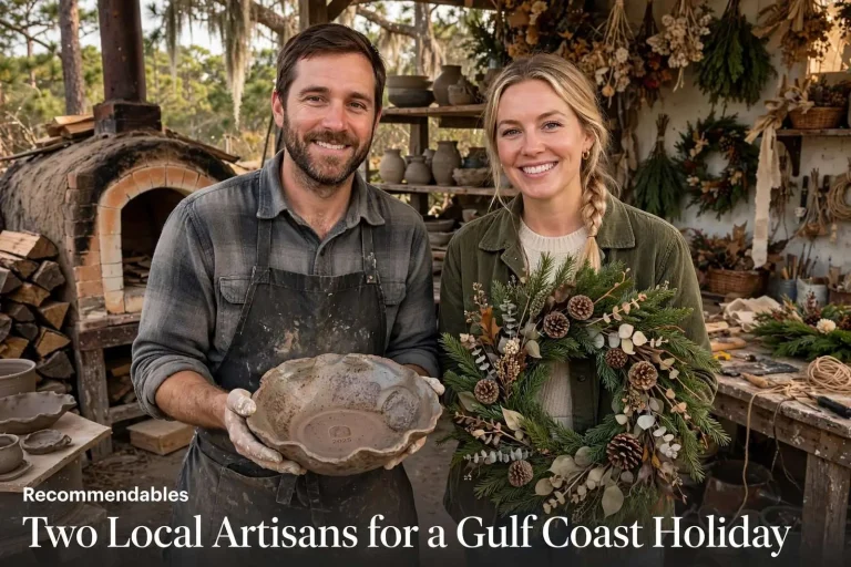 Illustration for the news story: Recommendables: Two Local Artisans for a Gulf Coast Holiday