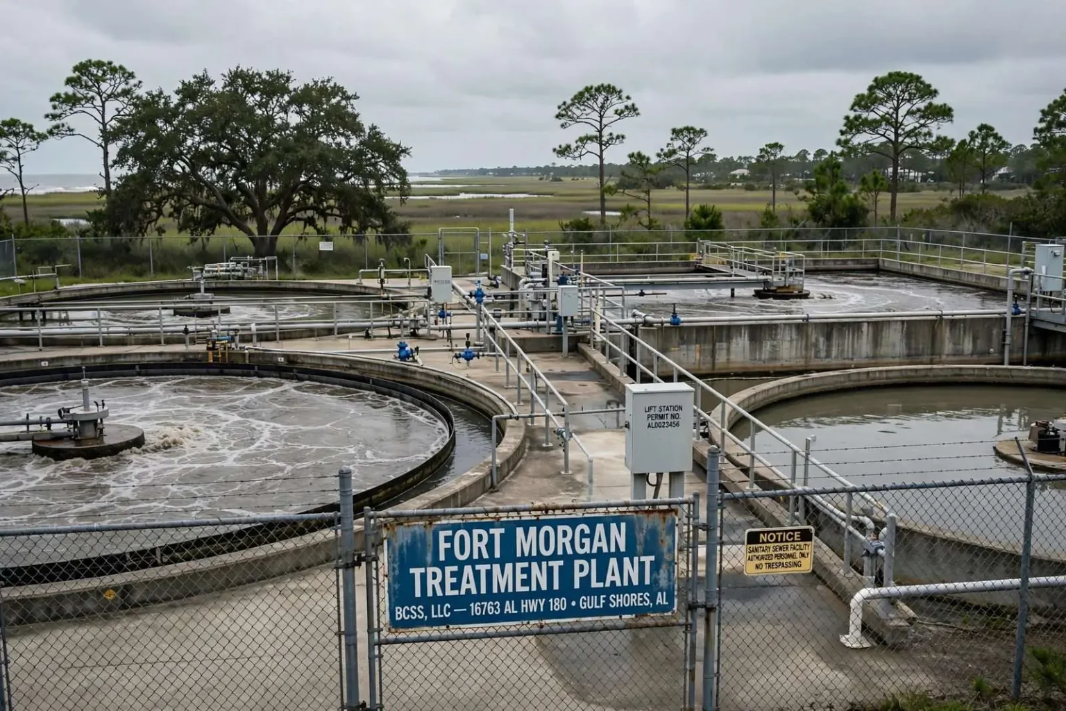 Illustration for the news story: State Regulators Move To Fine Baldwin County Sewer Service Over Fort Morgan Treatment Plant