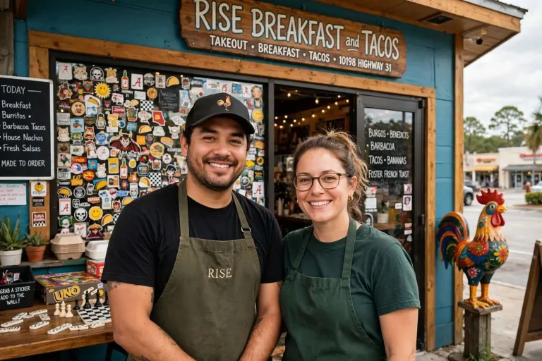 Illustration for the news story: Rise and Shine: The Story Behind Rise Breakfast and Tacos in Spanish Fort
