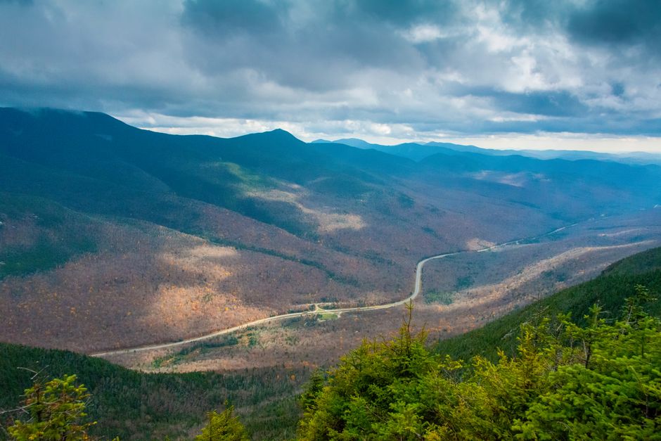 A mountain overlook view along a scenic Alabama highway in North Alabama