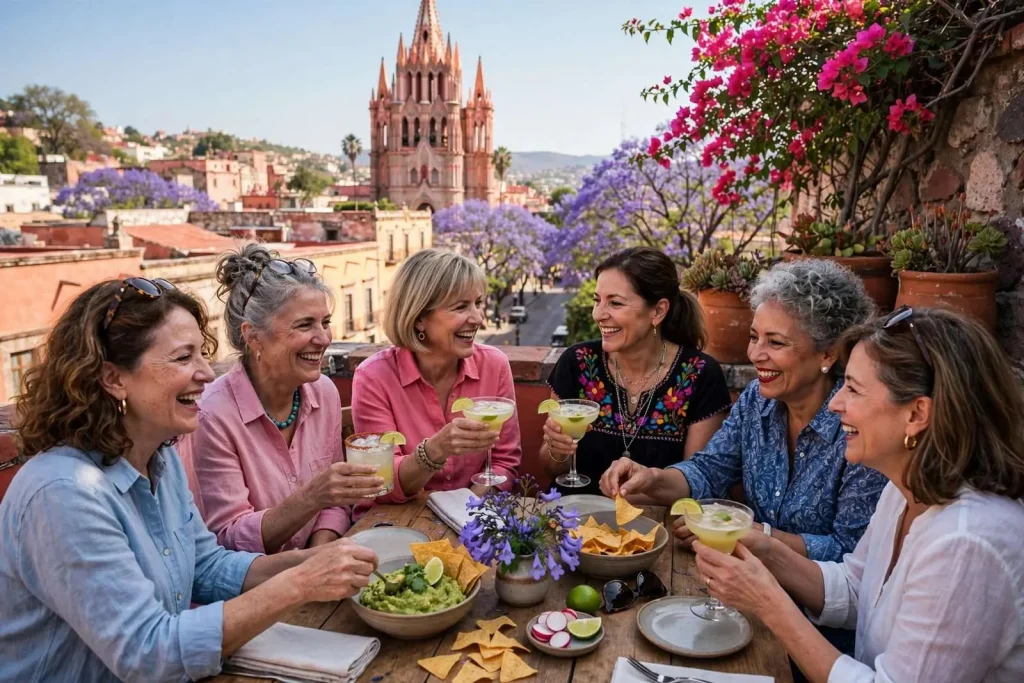 Illustration for the news story: Rooftops, Pink Towers and Pilgrims: A Mobile Girls Trip to San Miguel de Allende