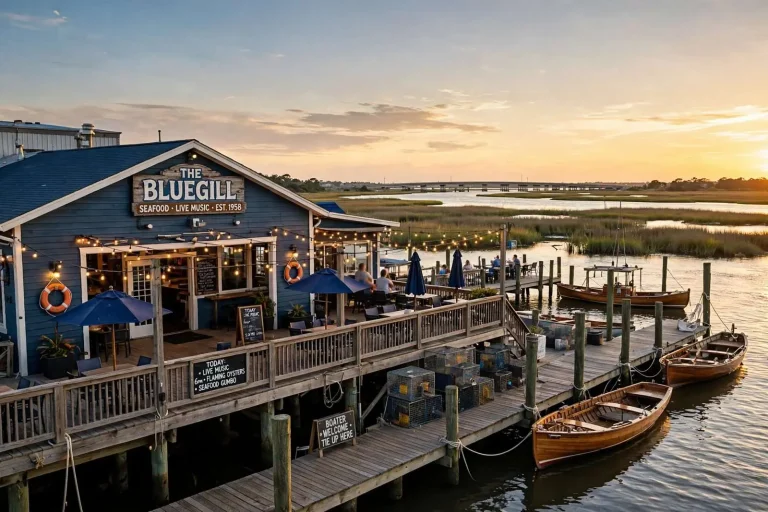 Illustration for the news story: Six Decades on the Causeway: The Bluegill Keeps Mobile Bay’s Seafood Tradition Rolling