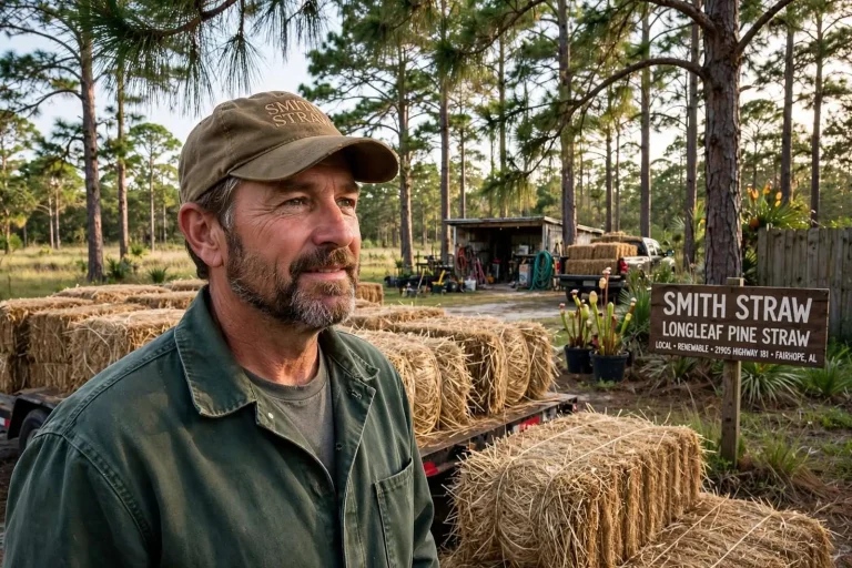 Illustration for the news story: Smith Straw: A Fourth-Generation Baldwin County Tree Farmer Keeps the Longleaf Pine Tradition Alive