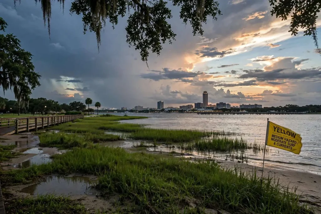 Illustration for the news story: Storms Fade Overnight, Tuesday Turns Quieter, and Then the Rain Comes Back Midweek