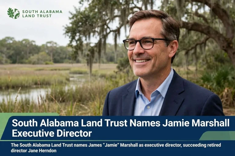 Illustration for the news story: South Alabama Land Trust Names Jamie Marshall Executive Director