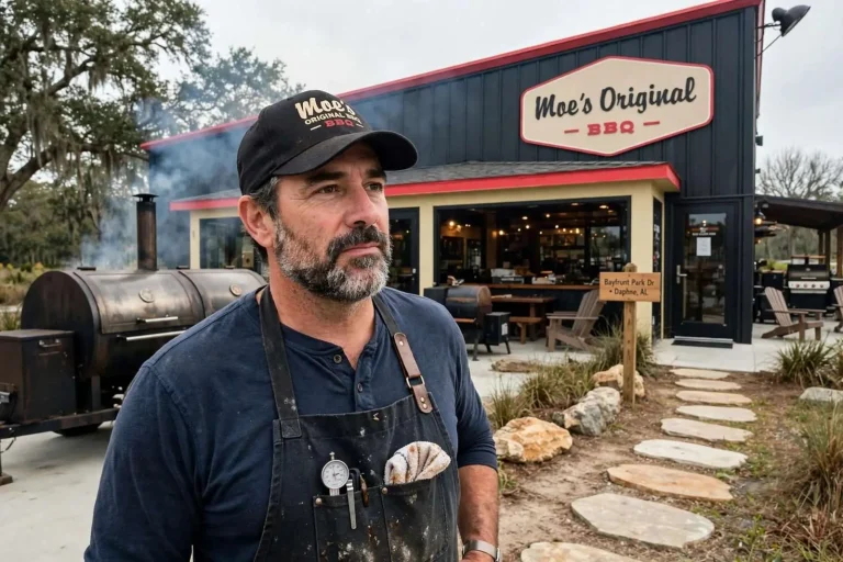 Illustration for the news story: Stepping Stones and Stumbling Blocks: Mark White’s Road to Moe’s Original BBQ