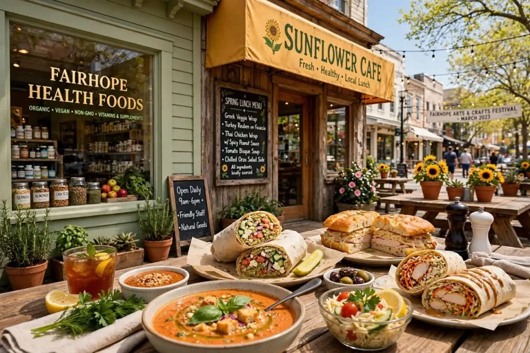 Illustration for the news story: Sunflower Cafe: The Healthy Lunch Spot Hiding Next to the Health Food Store