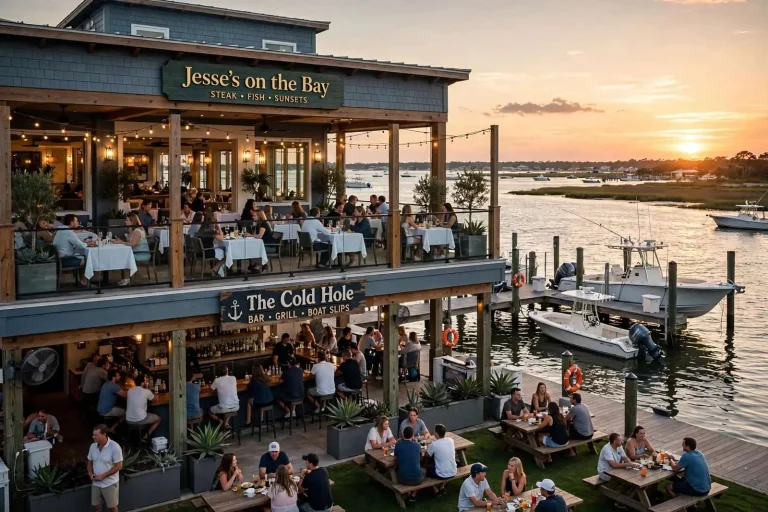 Illustration for the news story: Sunsets, Steaks and a Boat Slip: Jesse’s on the Bay Extends a Magnolia Springs Legacy to Fort Morgan