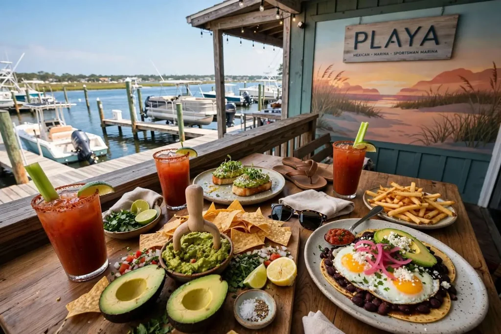Illustration for the news story: Tableside Guacamole and Huevos Rancheros: A Marina Brunch at Playa in Orange Beach