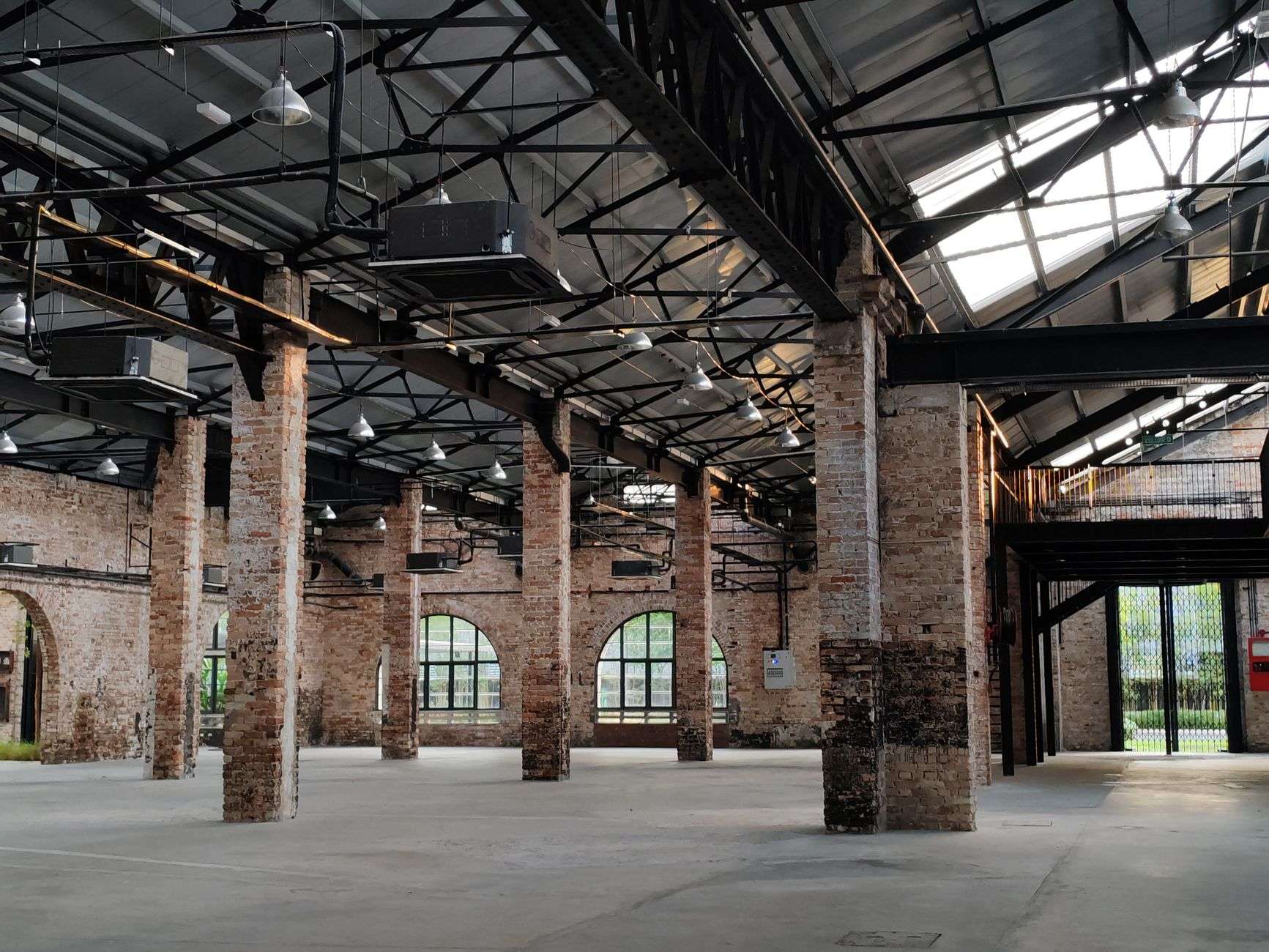 Historic brick warehouse building renovated for new use