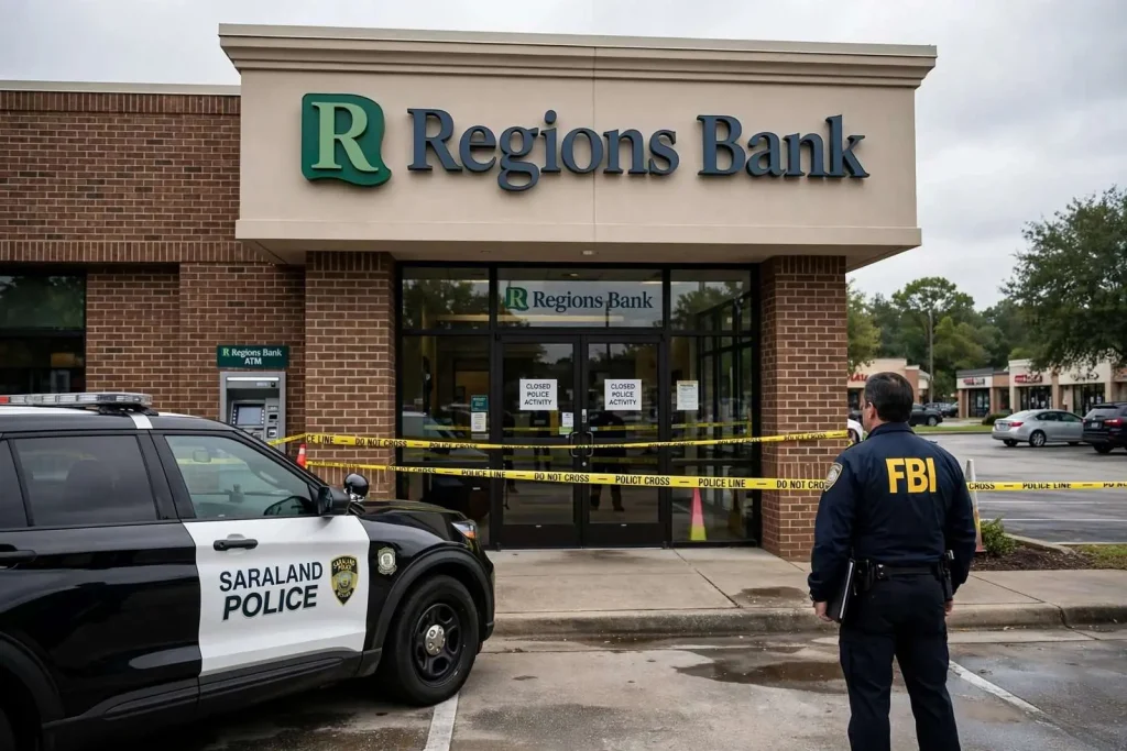 Illustration for the news story: Federal Complaint Accuses Texas Woman of $400,000 Bank Fraud Scheme After Saraland Arrest