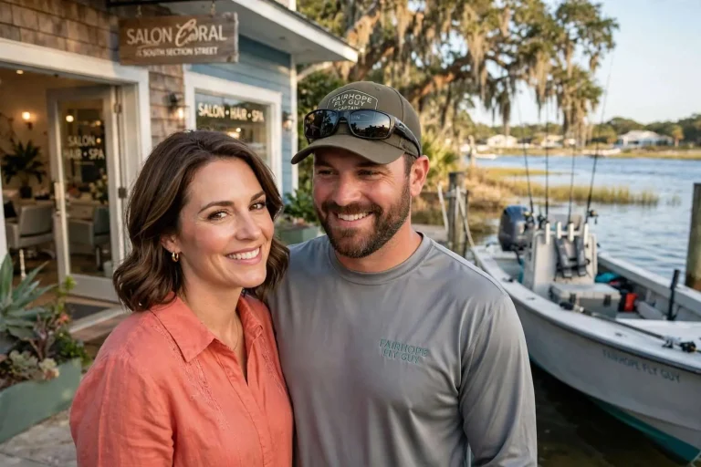 Illustration for the news story: The Dream Team: How a Fairhope Salon and a Flats Skiff Built Lindsey and Blake Walters’ Life