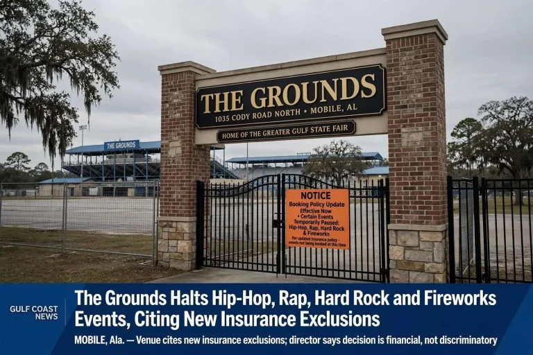 Illustration for the news story: The Grounds Halts Hip-Hop, Rap, Hard Rock and Fireworks Events, Citing New Insurance Exclusions