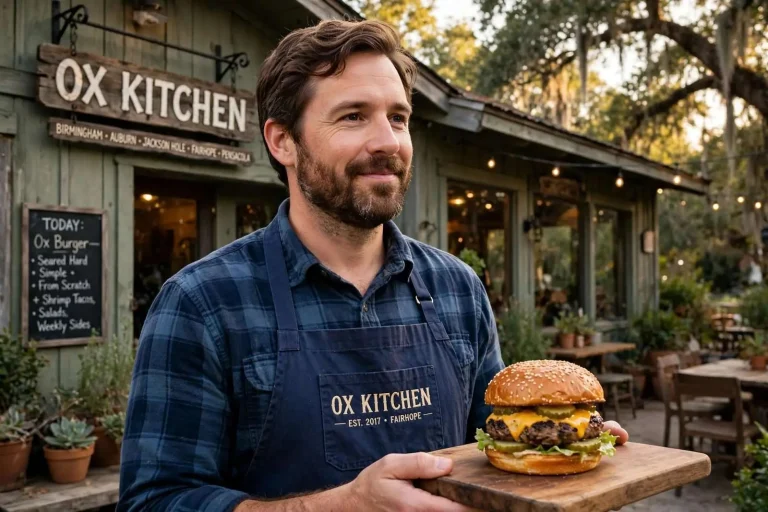 Illustration for the news story: The Perfect Cheeseburger Took Wyoming, Auburn and 20 Experiments: The Story of Ox Kitchen