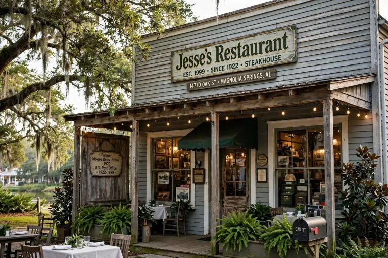 Illustration for the news story: The South’s Best-Kept Secret: Inside Jesse’s Restaurant in Magnolia Springs