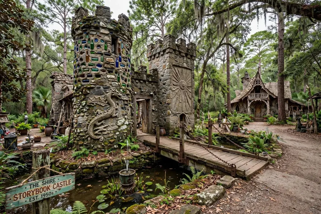 Illustration for the news story: The Storybook Castles of Fairhope: Three Generations of Artists Building a Fairy Tale