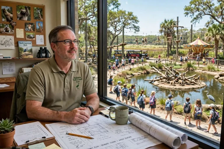 Illustration for the news story: The Zoo Designer Behind Gulf Shores’ ‘Little Zoo That Could’: A Conversation with Director Joel Hamilton