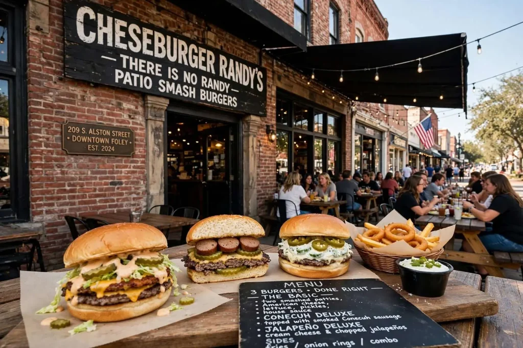 Illustration for the news story: There Is No Randy: The Simple Smash Burger Formula Drawing Crowds in Downtown Foley