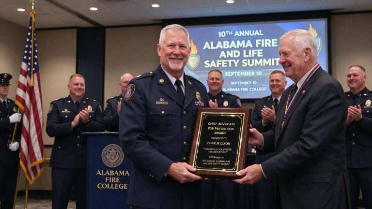 Illustration for the news story: Thomasville Volunteer Charlie Dixon Named Chief Advocate for Prevention at State Fire Summit