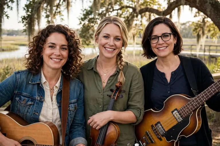 Illustration for the news story: Three Voices, 400 Miles Apart: The Krickets Keep the Harmony Alive