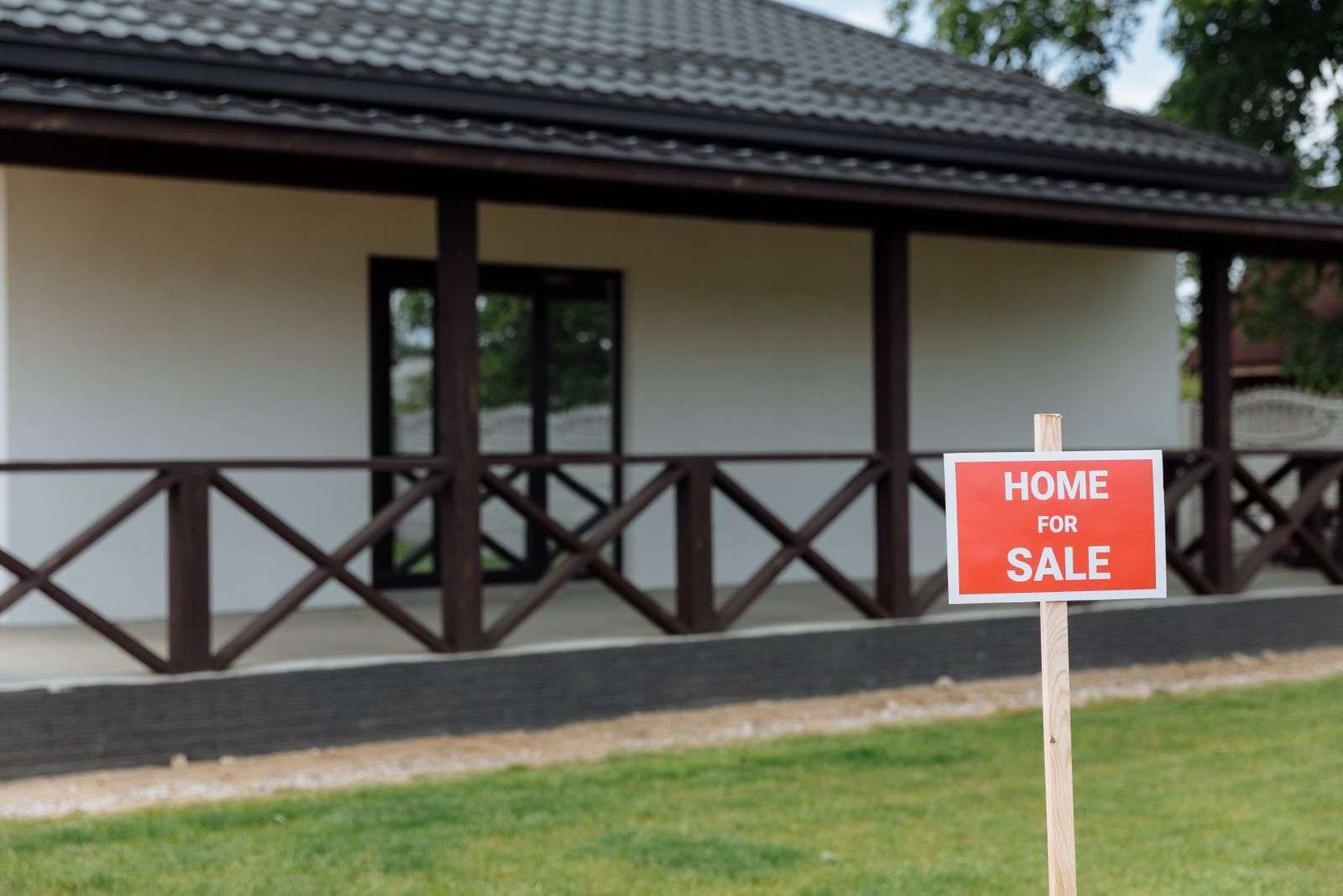 Campaign yard sign on a front lawn during election season