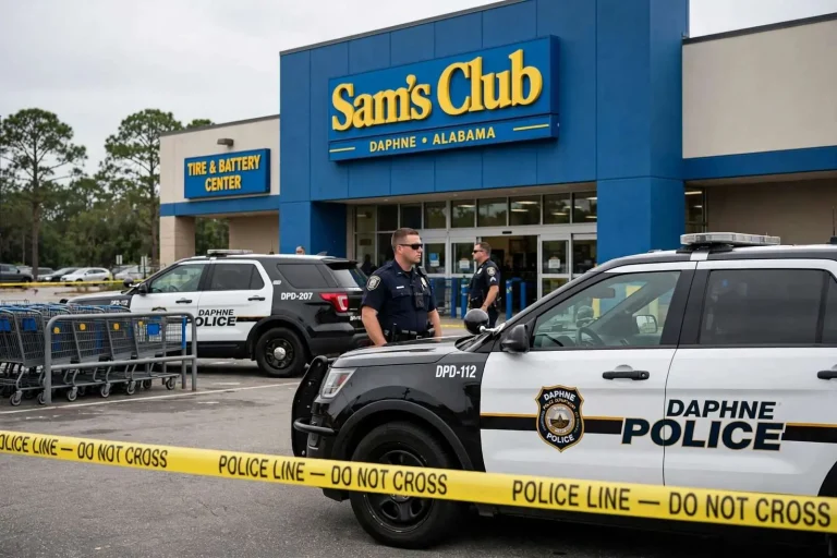 Illustration for the news story: Two Mobile Residents Charged in Gunpoint Robbery at Daphne Sam’s Club