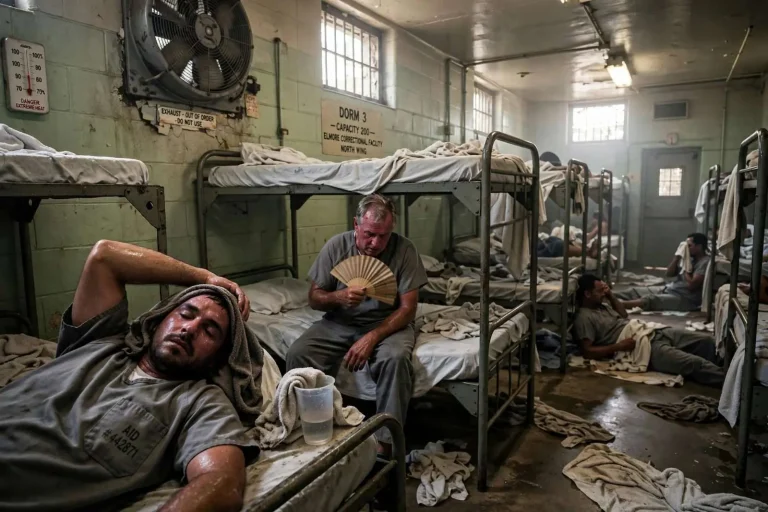 Illustration for the news story: Unbearable Heat in Alabama Prisons: Humanitarian Crisis Demands Immediate Reform
