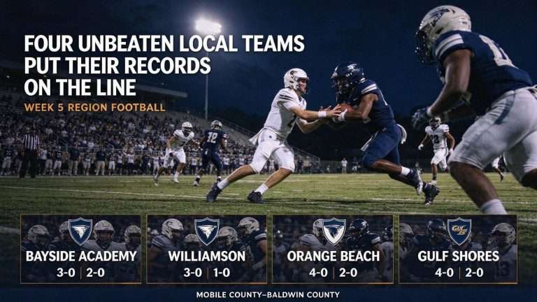 Illustration for the news story: Four Unbeaten Local Teams Put Their Records on the Line in Week 5 Region Play