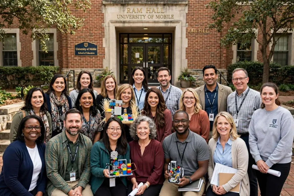 Illustration for the news story: Eighteen K-5 Teachers From Seven School Systems Complete STEM Catalyst at University of Mobile