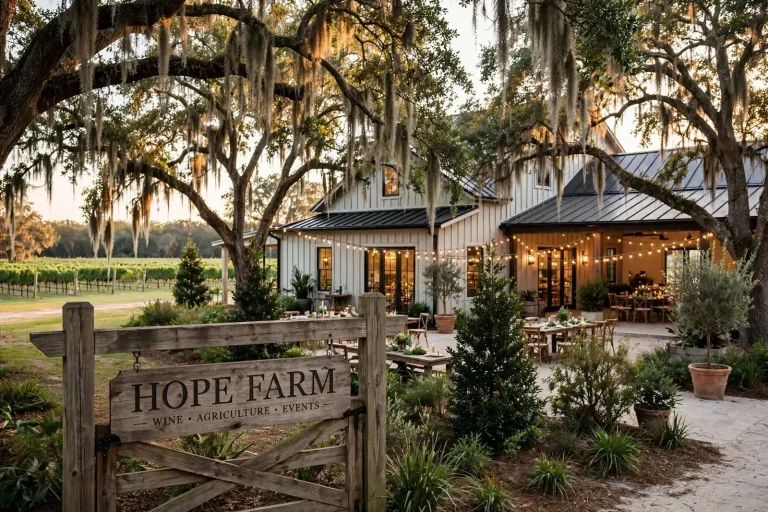 Illustration for the news story: Why Gulf Coast Weddings Keep Landing at Hope Farm in Fairhope