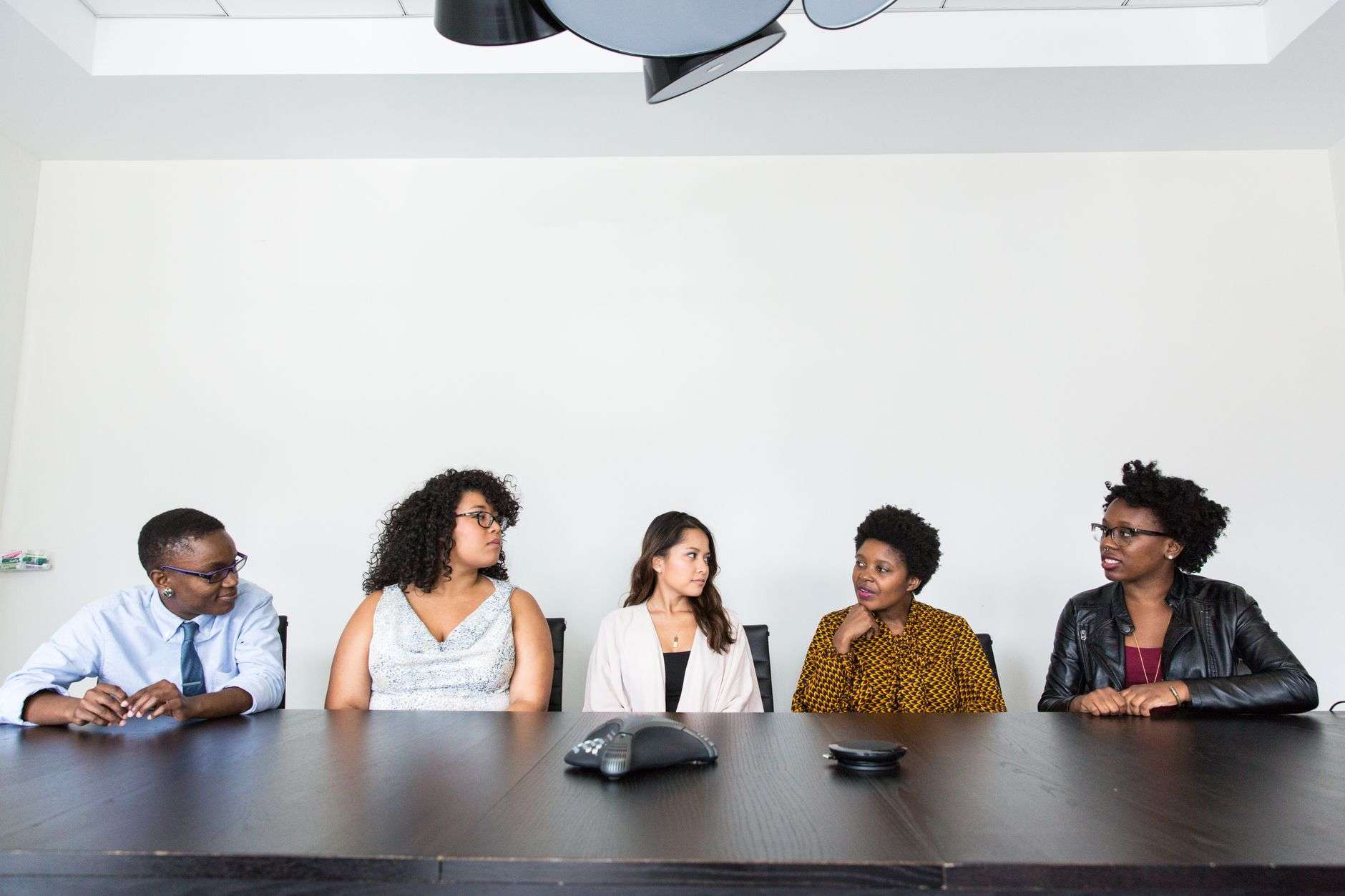 Professional team working together in an office setting