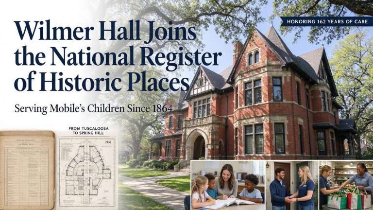 Illustration for the news story: Wilmer Hall, Serving Mobile’s Children Since 1864, Joins the National Register of Historic Places