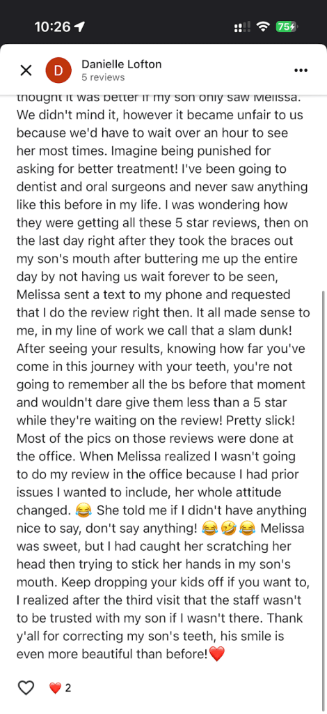 Customer Complaints Against Todd Bennett Orthodontist