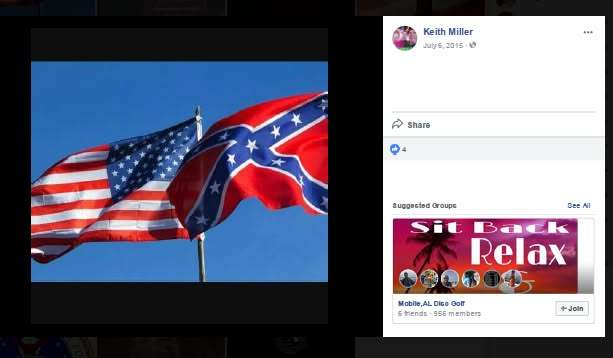Keith Miller racist post