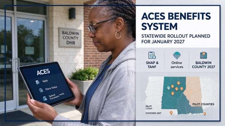 Illustration for the news story: New ACES Benefits System Expected to Reach Baldwin County SNAP, TANF Clients in 2027