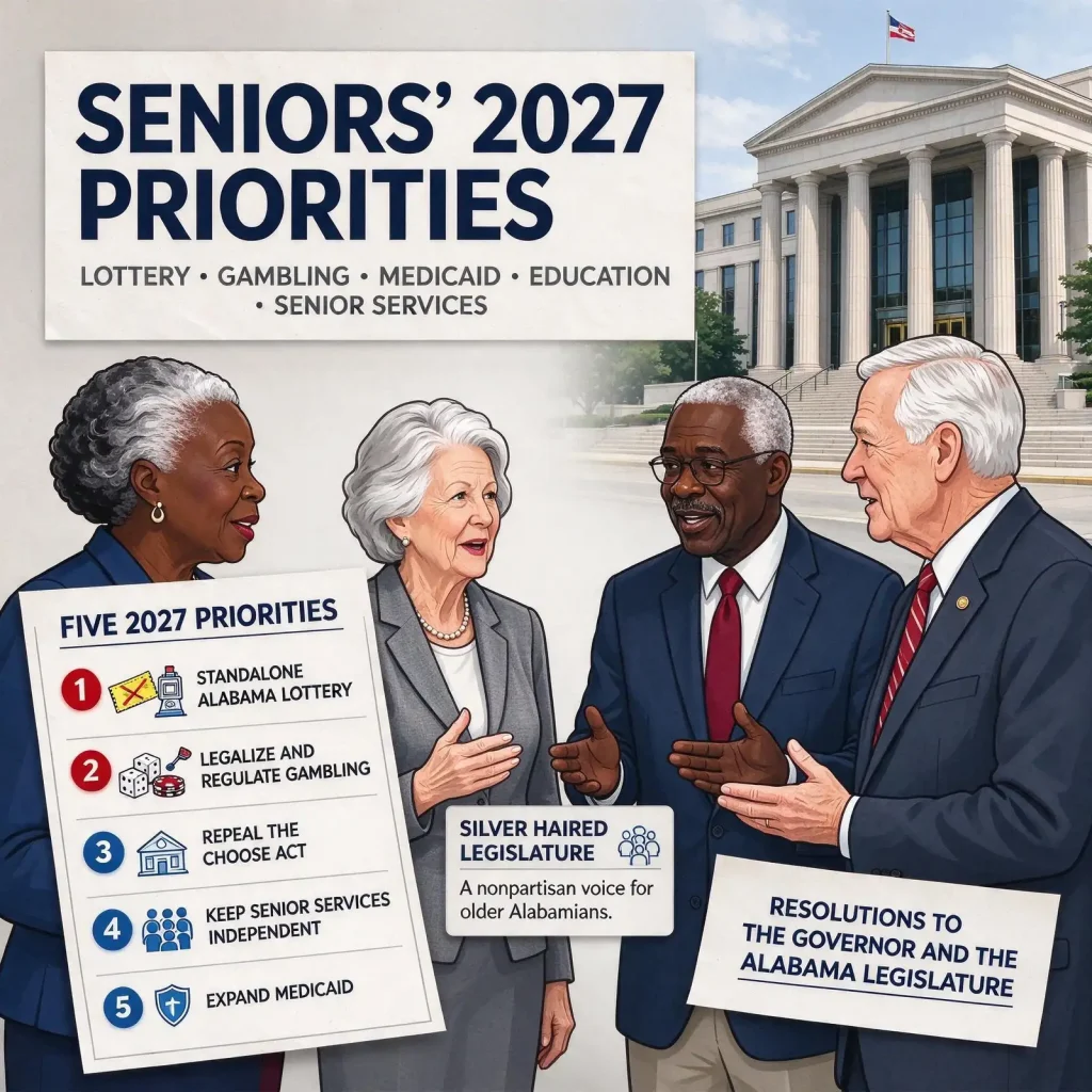 Alabama Silver Haired Legislature – Lottery, Gambling Top Seniors' Wish List as Alabama Silver Haired Legislature Sets 2027 Priorities