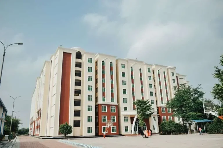 Residential school campus building exterior