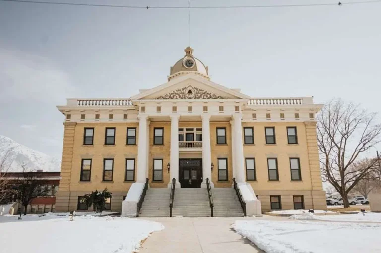 Exterior of a county courthouse building