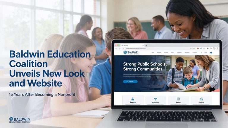 Illustration for the news story: Baldwin Education Coalition Unveils New Look and Website 15 Years After Becoming a Nonprofit