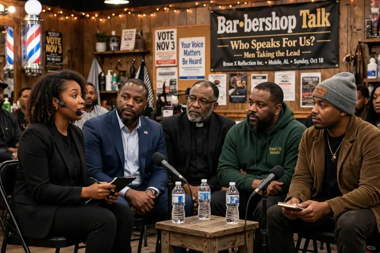 Barbershop Talk - 'Who Speaks For Us?' Barbershop Talk Panel Has Mobile Men Weighing Leadership Before Election