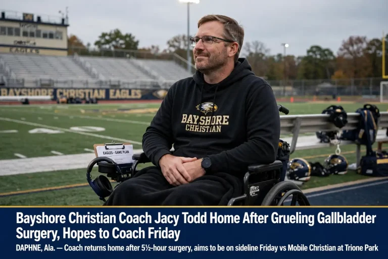 Jacy Todd - Bayshore Christian Coach Jacy Todd Home After Grueling Gallbladder Surgery, Hopes to Coach Friday