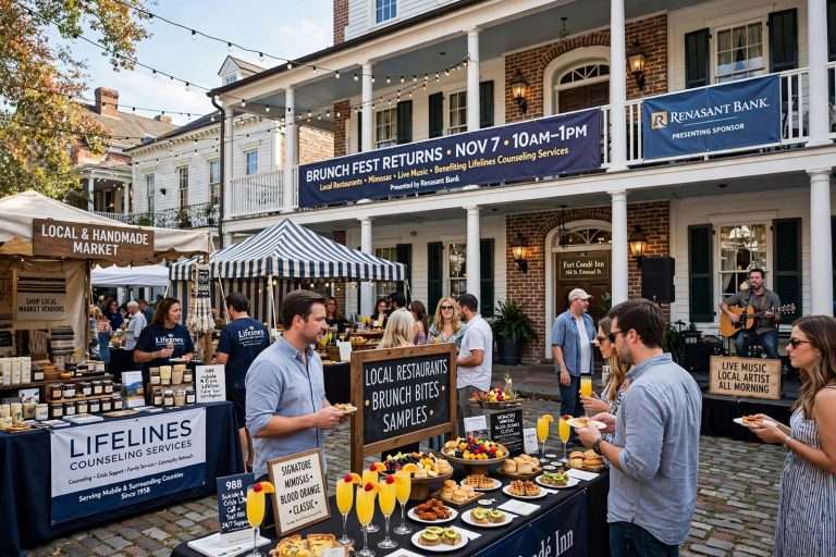 Illustration for the news story: Brunch Fest Returns to Fort Condé Inn Nov. 7 With Local Restaurants, Mimosas and Music to Benefit Lifelines