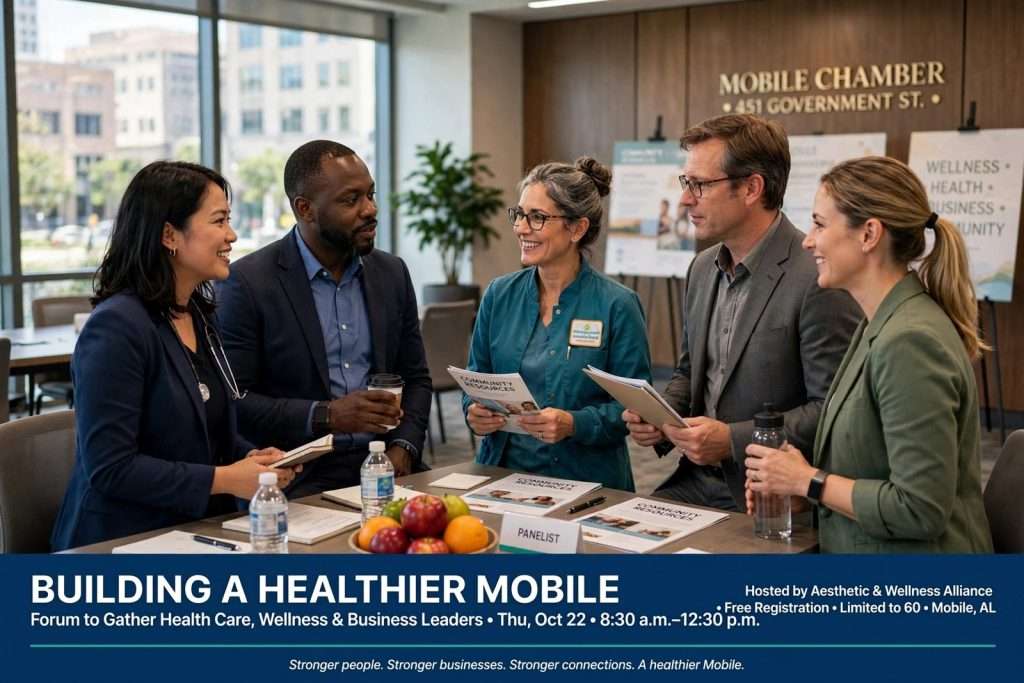 Illustration for the news story: Building a Healthier Mobile Forum to Gather Health Care, Wellness and Business Leaders Oct. 22