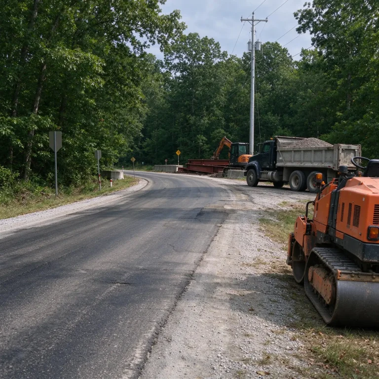 Rural road in west Alabama as the Choctaw County road tax goes before voters