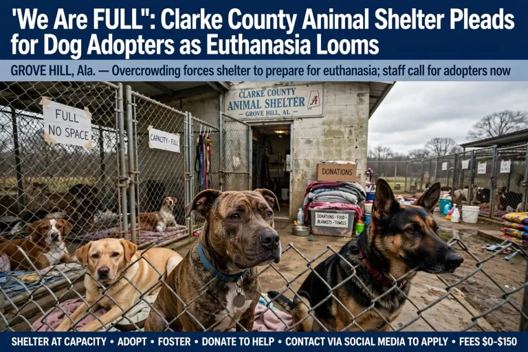 Clarke County Animal Shelter - 'We Are FULL': Clarke County Animal Shelter Pleads for Dog Adopters as Euthanasia Looms