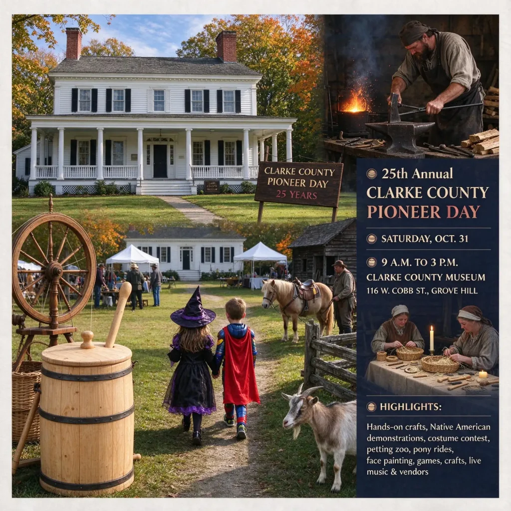 Clarke County Pioneer Day – Blacksmiths, Butter Churns and Costumes: Grove Hill Celebrates 25 Years of Clarke County Pioneer Day
