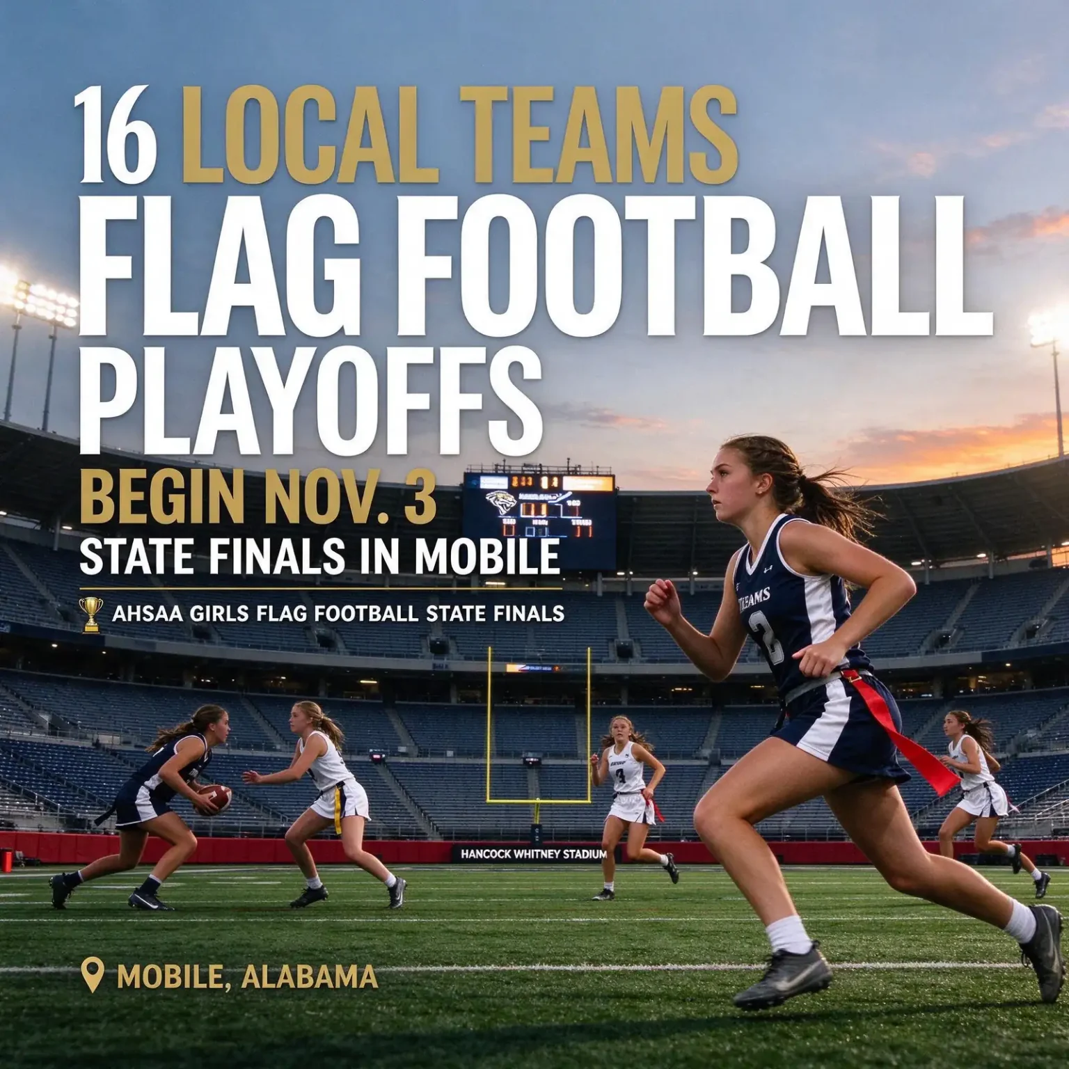 flag football playoffs – Sixteen Mobile, Baldwin Teams Open Flag Football Playoffs Nov. 3; State Finals Coming to Mobile