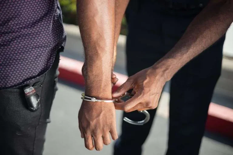 Handcuffs symbolizing a law enforcement arrest