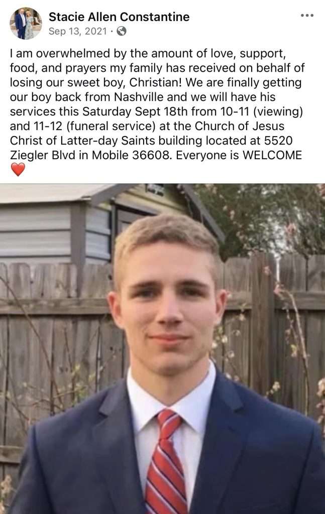 Christian Constantine of Mobile, AL