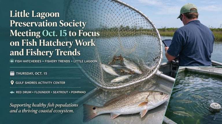 Illustration for the news story: Little Lagoon Preservation Society Meeting Oct. 15 to Focus on Fish Hatchery Work and Fishery Trends